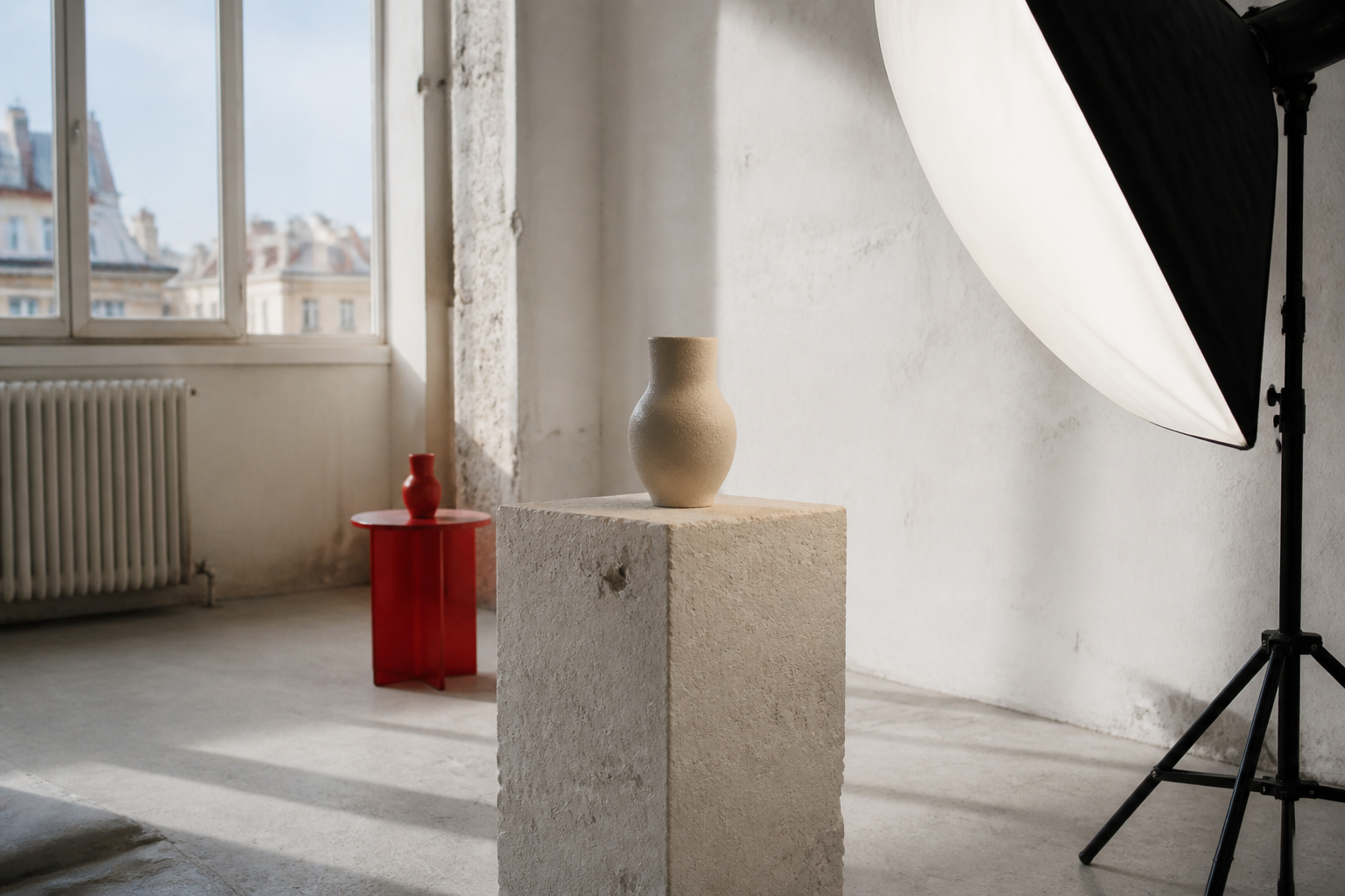 Travail précis de la lumière en studio