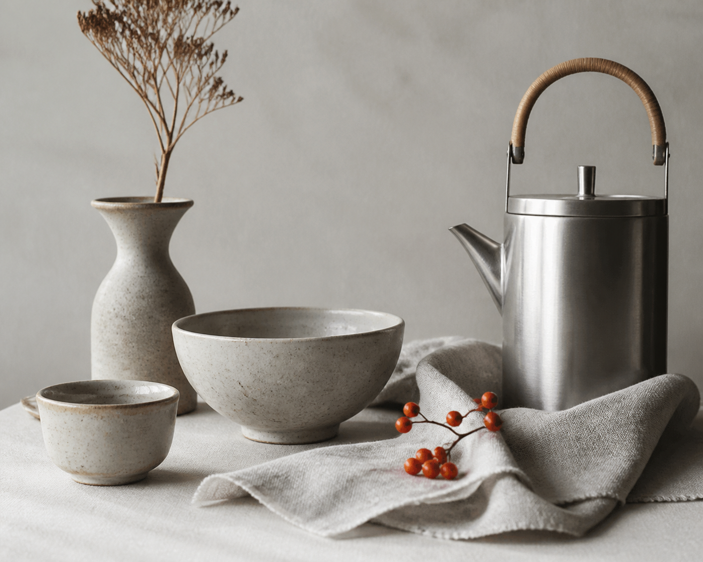 Nature morte de produits artisanaux