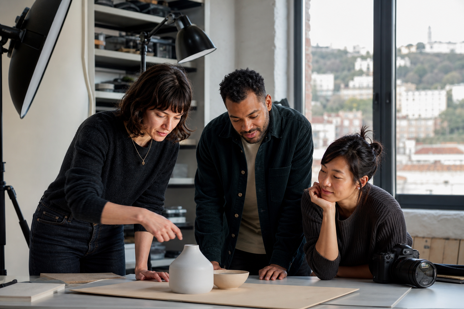 Équipe de Clair Atelier en préparation